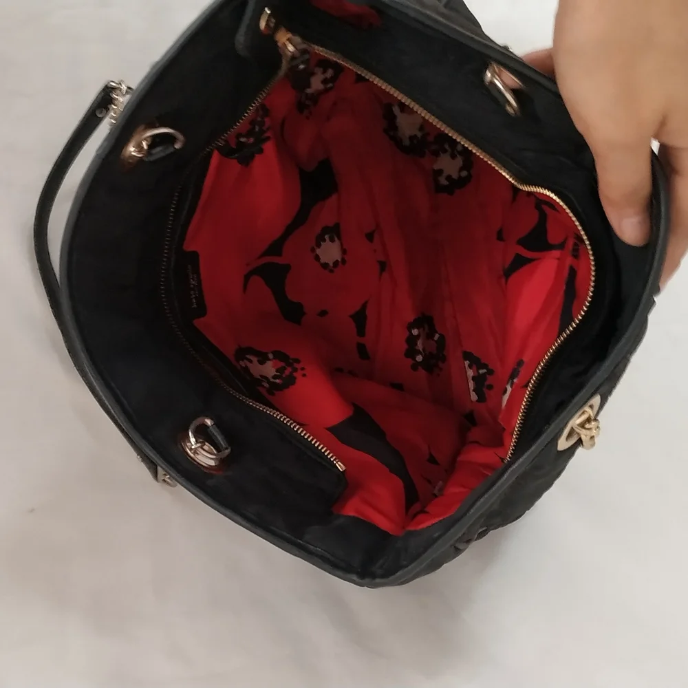 Kate Spade Quilted Nylon leather cherry Floral Tote Bag - Picture 14 of 14
